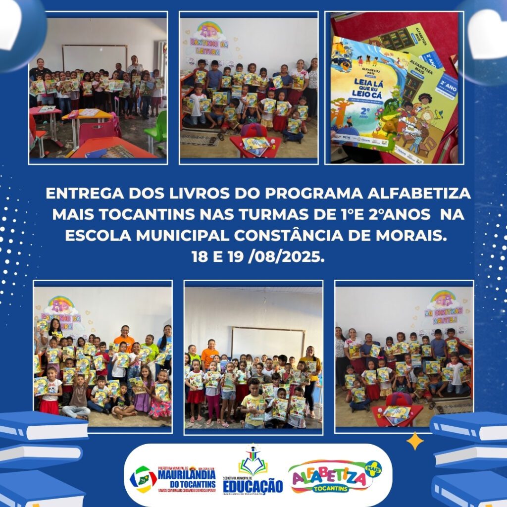 ENTREGA DOS LIVROS DO PROGRAMA ALFABETIZA MAIS TOCANTINS 
