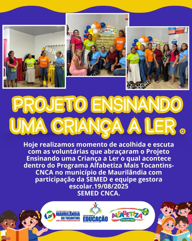 PROJETO ENSINANDO UMA CRIANÇA LER