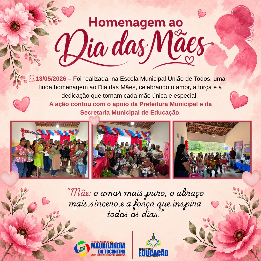 HOMENAGEM AO DIA DAS MÃES