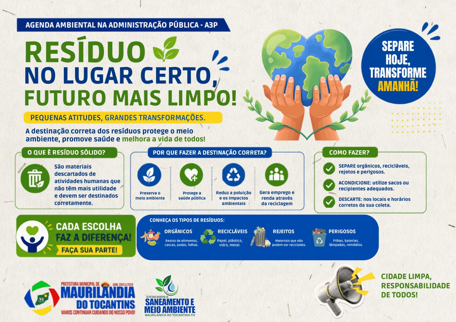 01/06 RESÍDUO NO LUGAR CERTO FUTURO MAIS LIMPO!